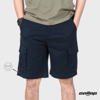 GALLOP : CASUAL SHORTS  กางเกงผ้าชิโนขาสั้น 5 กระเป๋า รุ่น GS9020 สี Navy Blue - กรม / ราคาปกติ 1,590.-