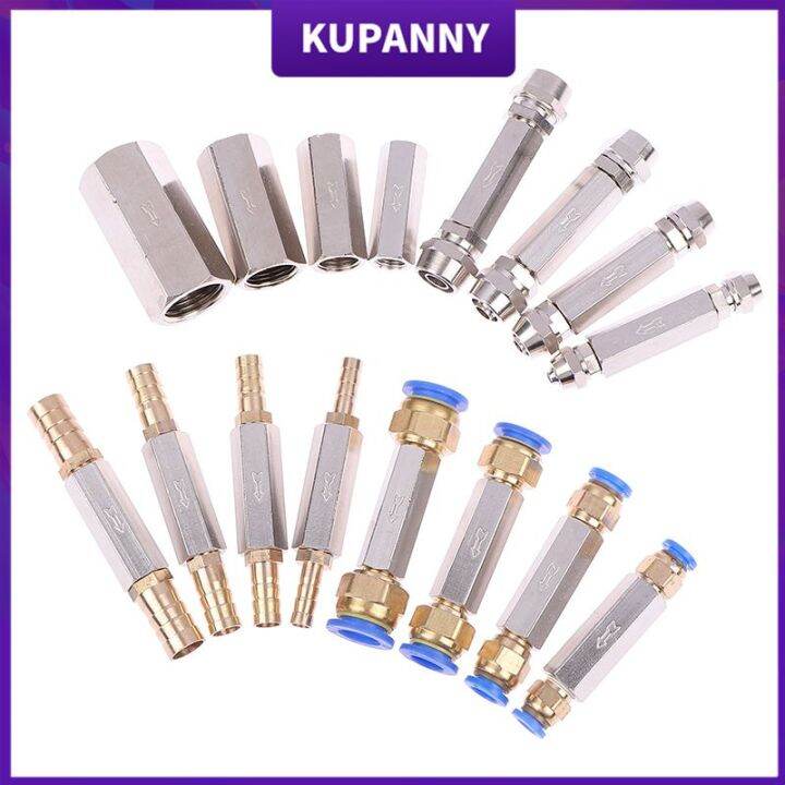 Kupanny Pneumatic Check Valve OD Hose One Way Valve Air Compressor Pipe