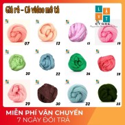 HCMBảng màu len chọc 5 - Nguyên liệu chọc len handmade tự tay mình làm thú