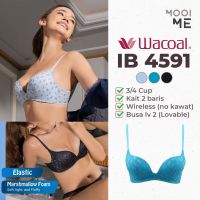 ✿♛❧ Wacoal Mood Ib4591 บรา 3/4 คัพ ไร้สาย (ไร้สาย) ลูกไม้ โฟมหนา (ลูกไม้)