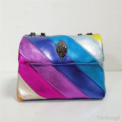 【hot】☈✧♟  2023 Fashion Design Handbag Jointing Colorful Patchwork Shoulder