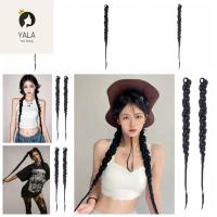 YALA สังเคราะห์สังเคราะห์สังเคราะห์ สายรัดมวย braids ฮิปฮอป ยางรัดผม ผมหางม้าสำหรับต่อ แฟชั่นแฟชั่นแฟชั่น ธรรมชาติตามธรรมชาติ ถักเปียถักแบบยาว ผู้หญิง/เด็กผู้หญิง