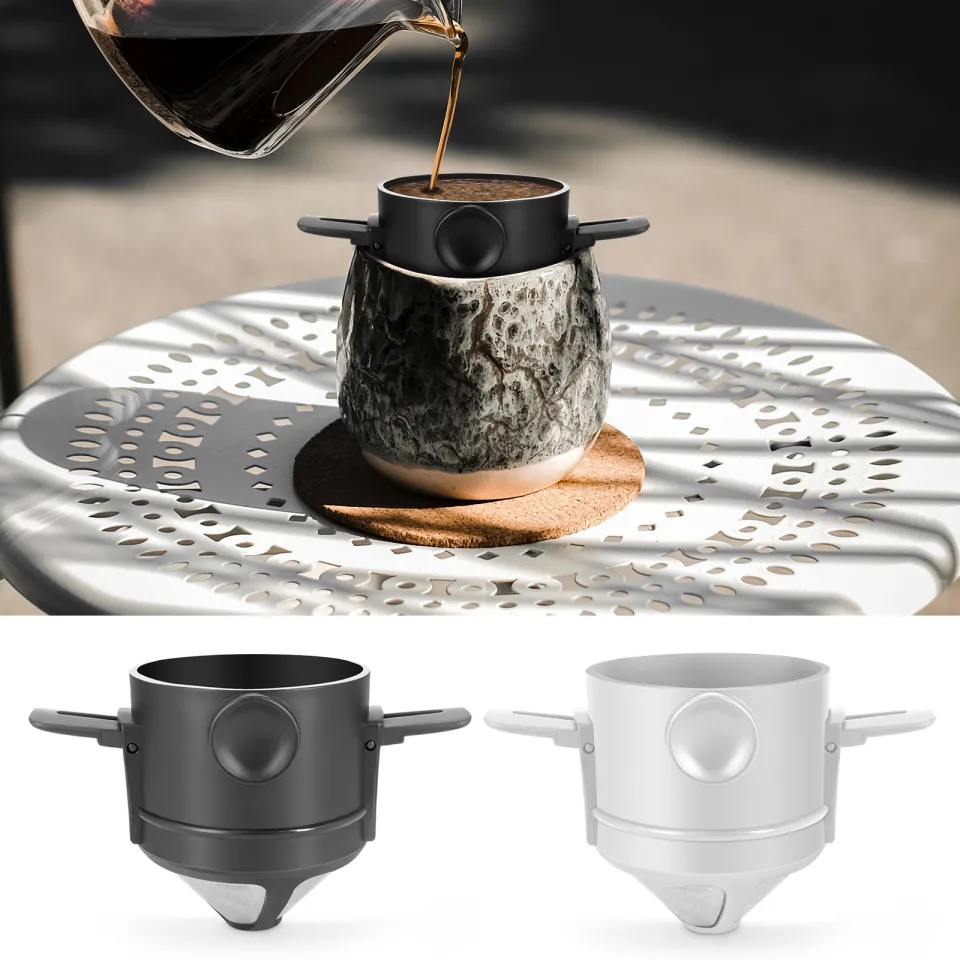 Hand Brew Coffee Filter Double Layer Ultra-Fine Encryption Drip Coffee  Powder Funnel Filterless Paper Coffee