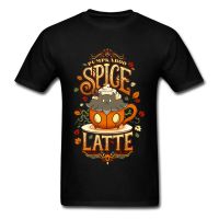 Halloween Day Pumpkin Mens Tshirt Spooky Spice Latte Horror T Shirt For Student Youth Man College Friend Tee Shirt Best Gift - T-shirts - AliExpress