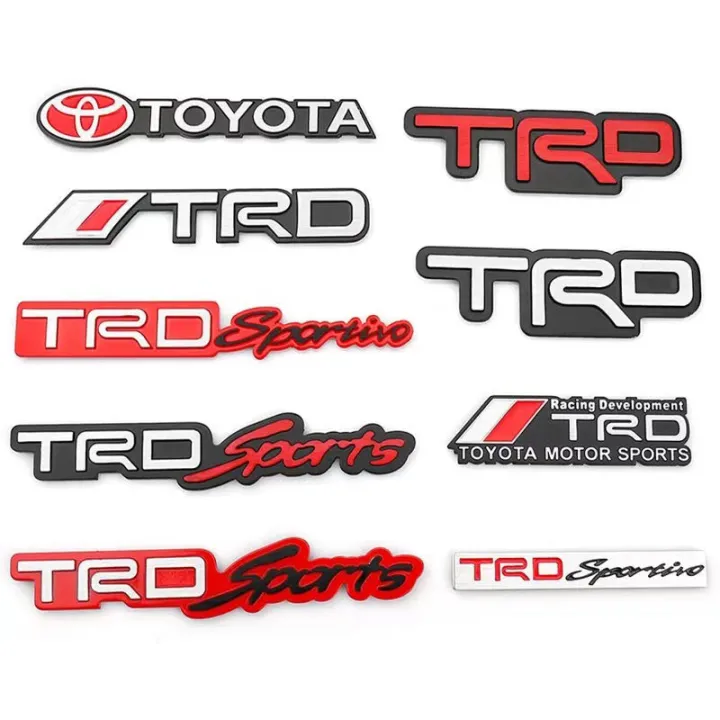 3d Metal Toyota Trd Sports Logo Car Rear Trunk Body Emblem Badge 