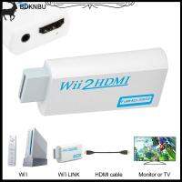 BDKNBU ตัวแปลงสัญญาณเสียงจอแสดงผล3.5มม. 1080P 720P Full HD สายส่งสัญญาณ WII เป็น HDMI WII2HDMI อะแดปเตอร์ HDMI