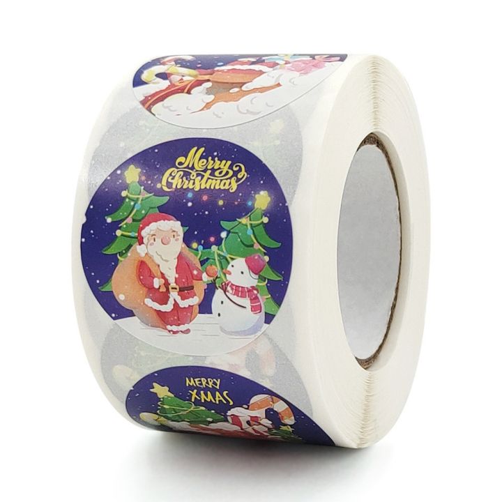 500pcs-roll-christmas-theme-seal-labels-stickers-for-diy-gift-baking-package-envelope-stationery-decor-festival-birthday-party