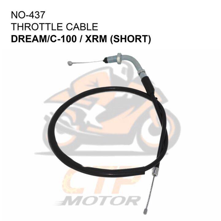FAST SHIP Motorcycle THROTTLE CABLE /XRM/DREAM/C100/DIO/WAVE100/WAVE125 at CTP Motor Parts