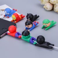 Cute Bite Cartoon Hero Series Cable-Winder USB Data Line Protector Cord Cover Silicone Decorate Smartphone Accessories