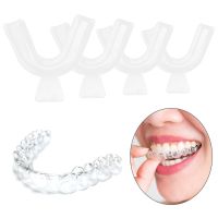 2/4pc Food Grade Silicone Teeth Protector Night Mouth Guard Tray For Bruxism Grinding Anti-snoring Boxing Sports Protection Protective Gear