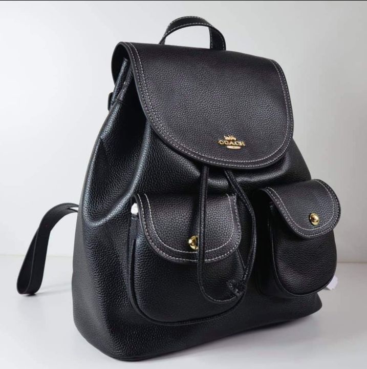 Guaranteed Original Coach 6145 Pennie Backpack in Pebble Leather