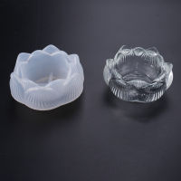 Lotus Storage Silicone Mold Big Flower Trinket Dish Blossom Ashtray Mold Floral Large Tray Making Flower Mold Epoxy Resin Crafts