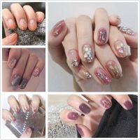 【hot sale】 ₪♘ B50 DA 3D Finger Nail Sticker Self-adhesive Back Glue Waterproof Nail Art Sticker DIY Manicure Tools