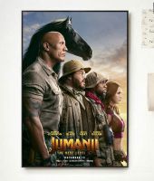 Jumanji ระดับถัดไปโปสเตอร์หนังผ้าใบศิลปะตกแต่งบ้าน2-Wall ผ้าใบตกแต่งของขวัญคริสต์มาสคลาสสิกแฟชั่น