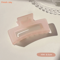 Fresh sky กิ๊บติดผมสีเจลลี่สีใสแบบเรียบสำหรับผู้หญิงเครื่องประดับผมสุดหรูสีหวานน่ารักสำหรับฤดูร้อน