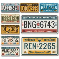 【YF】▪♦  Car License Plates Metal Painting Tin Iron Plate Wall Sign