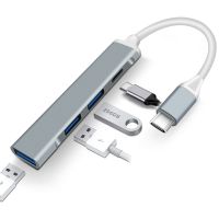 【LZ】¤❀  Adaptador multi divisor para computador PC USB C HUB 3.0 tipo C 3.1 4 portas OTG Xiaomi Lenovo Macbook Pro 13 15 Air Pro PC