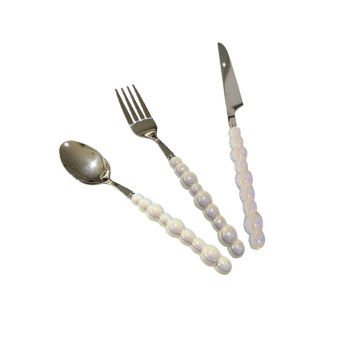 stainless-steel-cutlery-ceramic-pearl-handle-cutlery-stainless-steel-cutlery-set-of-four-stainless-steel-knife-stainless-steel-fork