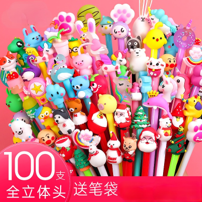 30-150 set kawaii Cartoon 0.380.5mm neutral pen set. Creative stationery signed by students. Office, school supplies, gifts