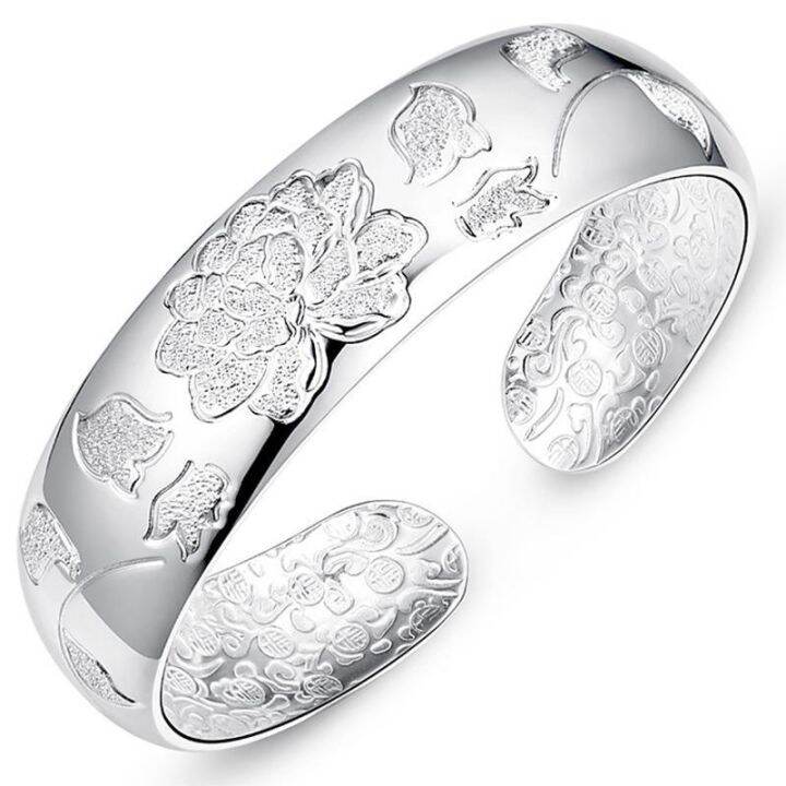 s999-fine-silver-sterling-bracelet-female-fashion-peony-sent-mother-act-the-role-ofing-is-tasted