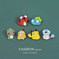 การ์ตูนญี่ปุ่น Pikachu น่ารักน่าเกลียด Badge Pokémon เข็มกลัดผู้ชายผู้หญิงตกแต่งหัวเข็มขัด Creative