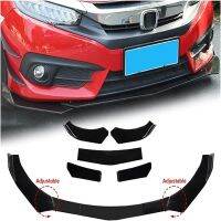 Hot Sale 5Pcs Car Universal Front Shovel Duck Lip Bumper Windproof Spoiler Accessories For Audi For Honda For VW Electrical Connectors