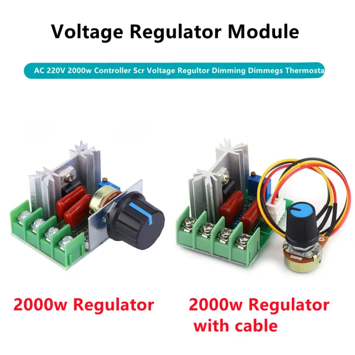 AC 220V 2000W SCR High Voltage Regulator Dimming Dimmers Motor Speed