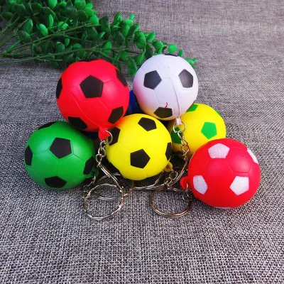 100 Pcs Hot Selling Cheap Basketball PU Keychain Toys, Fashion Sports Key Chains Jewelry Gift for Boys and Girls