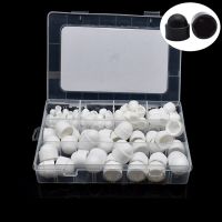 145Pcs/Box White/Black M4-M12 Hex Nut Cover Protective Dome Protection Caps Covers Exposed Plastic Decorative Acorn Cap Nuts Nails  Screws Fasteners