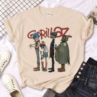 Gorillaz เสื้อยืดผู้หญิงสไตล์ญี่ปุ่นเสื้อผ้า2000S,เสื้อ Y2k สตรีท