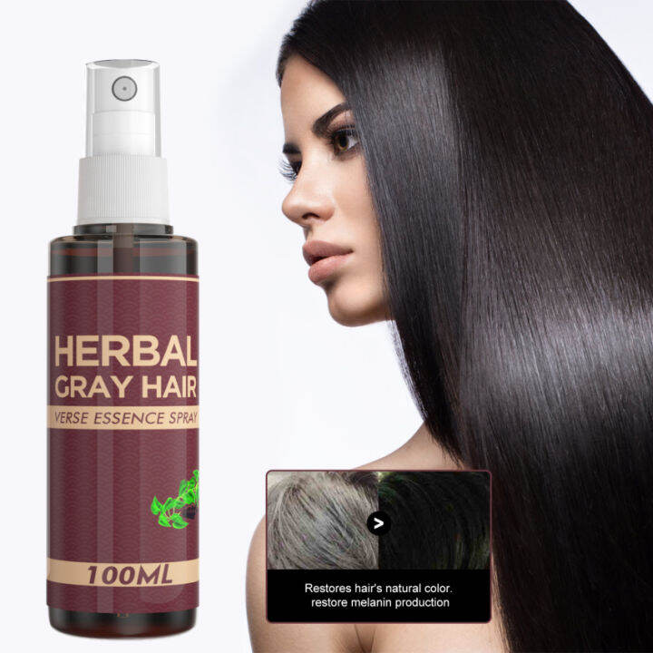 Multiflorum Plant Essence Spray Black Hair Growth Prevent White Hair ...