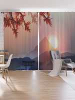 ผ้าม่านสำหรับผ้าลินิน ";Northern Lights In The Sky"; Oxford Delux 340X265 Cm Joyarty Roller Windows Home Bedroom Sheer Hall Decor ห้องนั่งเล่น Tulle Blinds ห้องครัวสไตล์สิ่งทอผ้าม่าน