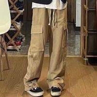 CODxdrrf5157 2022 Fashion Tactical Loose Straight Cut Work Casual Khakis Six Pocket Cargo Pants Men Seluar Kargo Kerja Lelaki