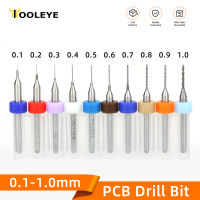 10ชิ้น0.1-1.0มิลลิเมตร PCB เจาะบิตไมโครคาร์ไบด์สว่านสำหรับแผงวงจรพิมพ์ไม้การสร้างมินิ CNC ทังสเตนเหล็กบิตชุด