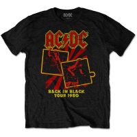 เสื้อยืด ACDC Back In Black Tour 100 MERCH ของแท้