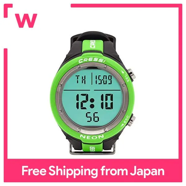 Cressi Scuba Free Dive Combined Watch / Diving Computer [NEON] Long