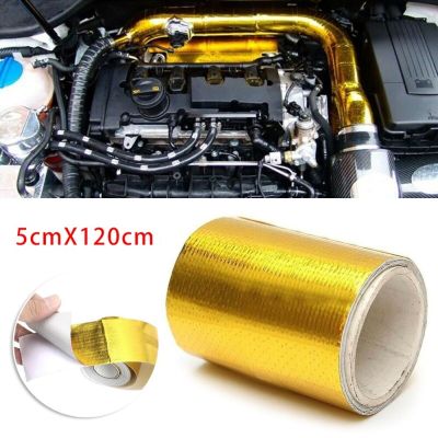 Heat Shield Tape Air Intake Heat Insulation Shield Wrap Reflective Heat Barrier Self Adhesive Engine 120 X 5cm Adhesives Tape