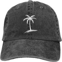 Palm Tree Baseball Cap Funny Cowboy Hat Unisex Adult Vintage Trucker Hats Adjustable Washable