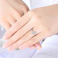 แหวนโคลเวอร์สี่หัวใจเปิดนิ้วแหวนผู้หญิงเครื่องประดับ Finger Ring Women Jewelry