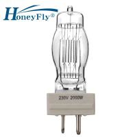 หลอดฮาโลเจน GY16 Honeyfly หลอดไฟฮาโลเจน120V/230V 1000W 2000W 3000W แคปซูลไฟ LED แสงสีขาวอุ่น Aero ชัดเจน