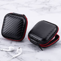 【cw】Earphone Case Bags Headphone Earbuds Bag Storage Carrying Pouch Cases PU Portable Earphones Accessorie Bags SD Card hot