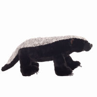 Simulation Honey Badger with Long Fur Plush Toys Stuffed Animal Mammal Soft Dolls for Kids Playmate Plush Raccoon Toys