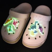 【CW】♗❏  Shoe Charms Accessories The dinosaur Decoration Pins for Croc Sandals  X-mas Gifts Jibz