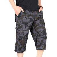 HOT14★2020ชายCargoกางเกงขาสั้นชายเบอร์มิวดาเอวกองทัพCamo Baggyสั้นPlusขนาดหลวมขนาดใหญ่Camouflageฟรีเข็มขัด
