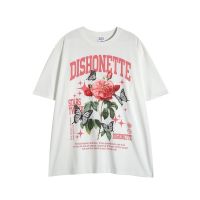 Spenzer.street | ?Dishonette   เสื้อโอเวอร์ไซส์ เสื้อผ้าสตรีท เสื้ออปป้า เกาหลี เสื้อy2k ทราวิส 2pac ฮิต 2022  มาใหม่