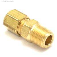 ♞▣ 1/8 NPT Male x Fit 3/16 Tube OD Compression Union Brass Pipe Fittings Connectors Adapters 229 PSI