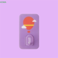 ?【Lowest price】HOMA การ์ตูนสัตว์กาวผนังตะขอ Non-Marking Free punching strong Wall Hook