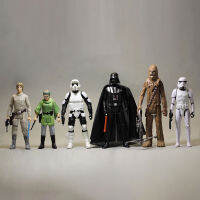 StarWars Imperial Stormtrooper 8-11ซม. 6ชิ้น/เซ็ต Mini ตุ๊กตา DarthVader Action Figure อะนิเมะตกแต่งคอลเลกชัน Figurine ของเล่นสำหรับเด็ก