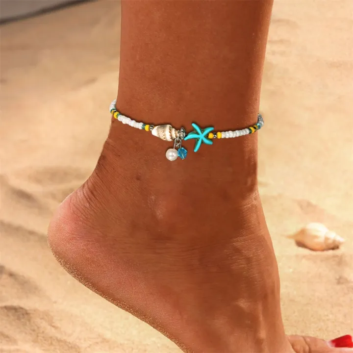 1pc-boho-starfish-beaded-anklets-with-conch-fashion-women-beach-adjustable-rice-beads-ankle-bracelets-girls-summer-foot-jewelry