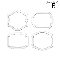 ?[Jiam] ชุดที่ตัดคุกกี้กรอบโลหะแนววินเทจแม่พิมพ์บิสกิตเครื่องมือตกแต่งเค้กแม่พิมพ์คุกกี้